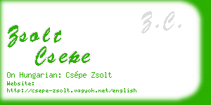 zsolt csepe business card